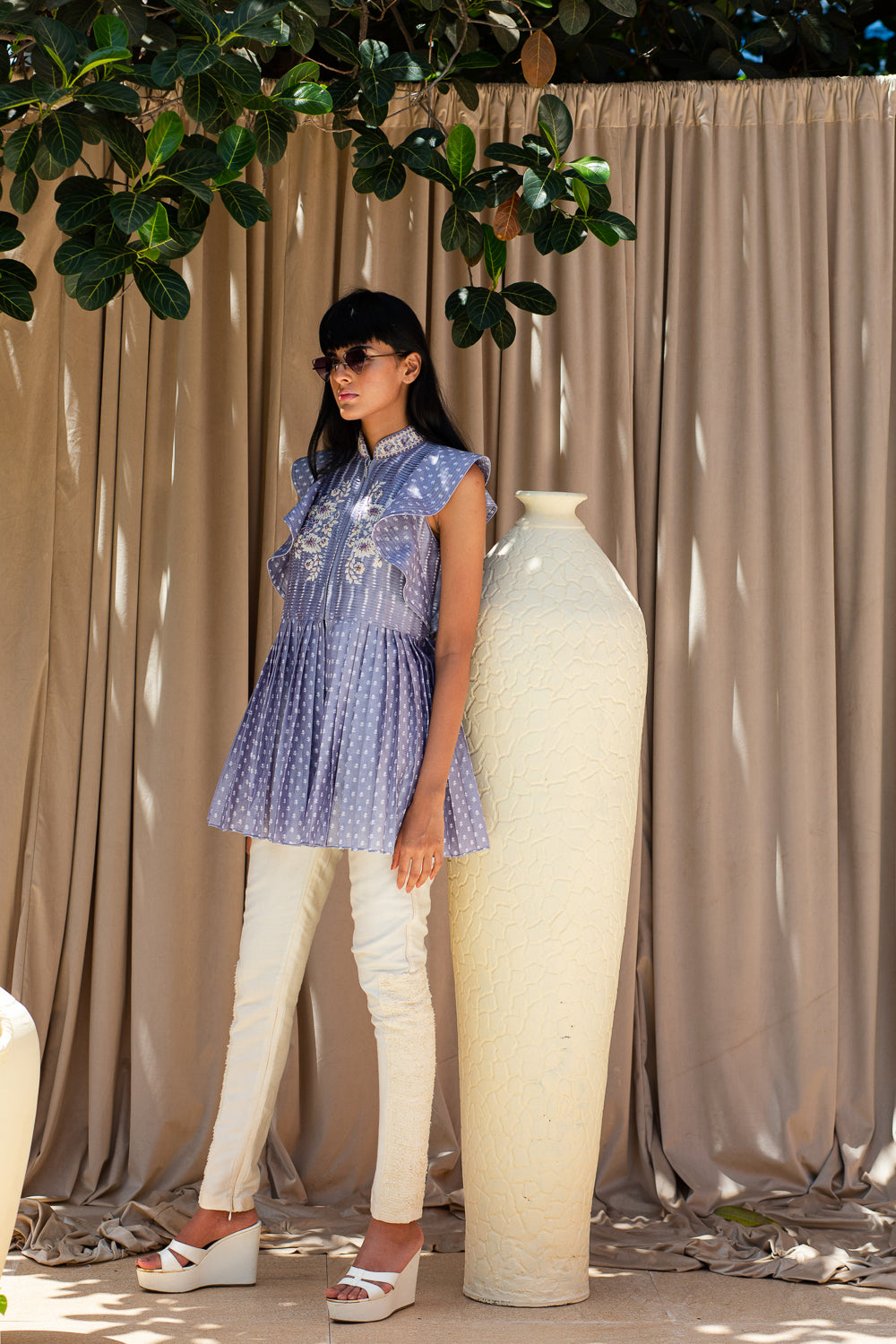 Blouse with Set-in Circle Sleeves