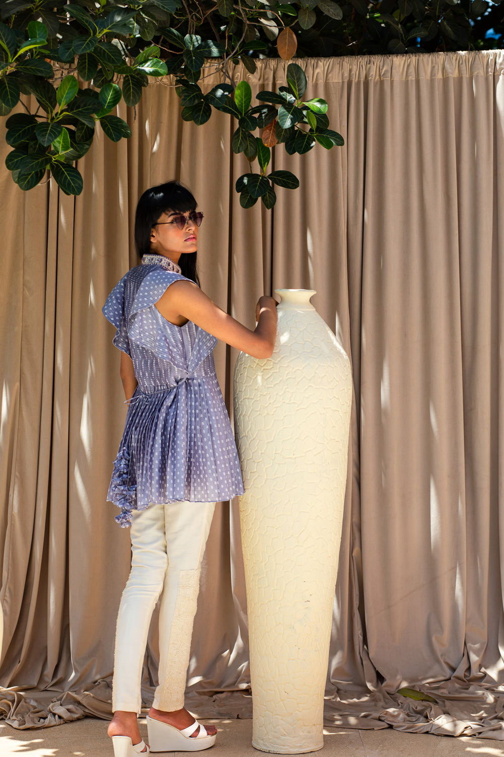 Blouse with Set-in Circle Sleeves