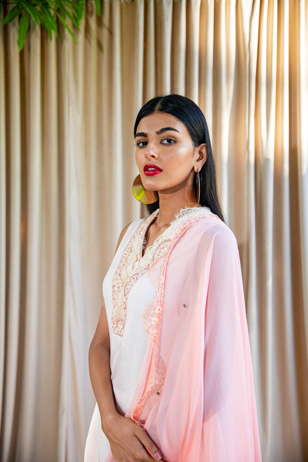 Short Kurta with Gharara And Dupatta