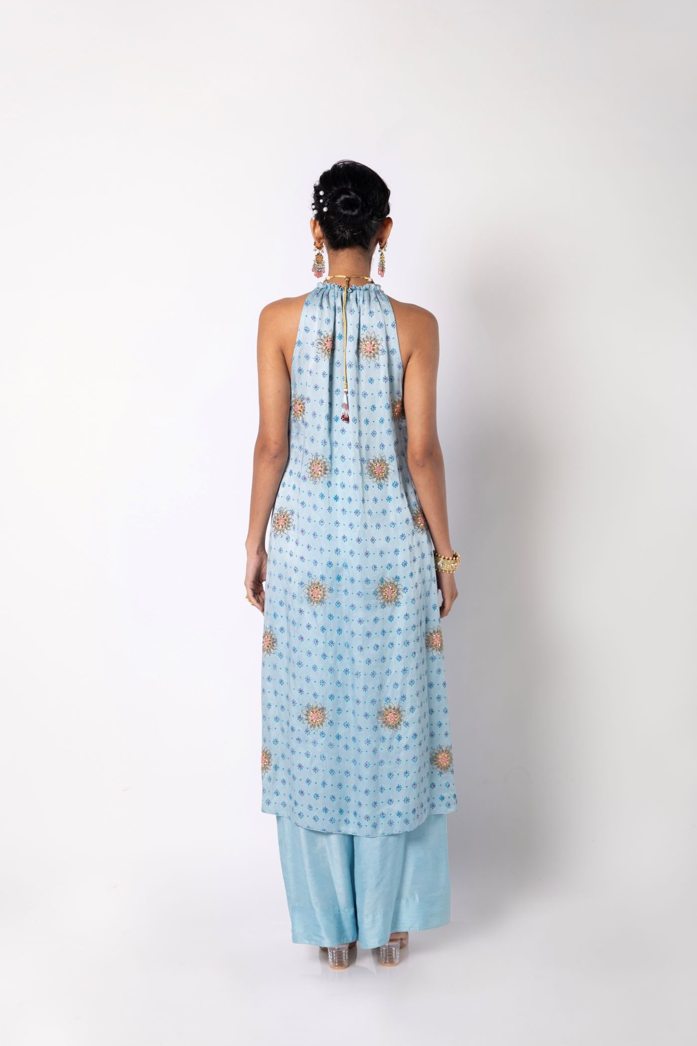 Dusk Linen Kurta with Pants Set