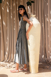 Wrap Style Lounge Jacket with Fitted Kurta & Churidar