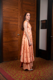 Orange Kurta with Pallazo Pant & Dupatta Set