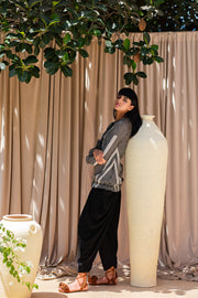 Blouson Blouse and Dhoti Pants