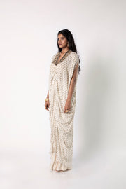 Ivory Kaftan with Straight Pants Set